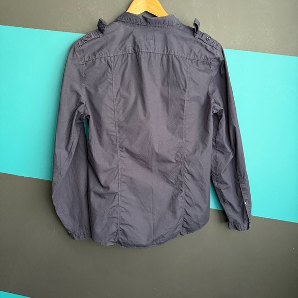 Burberry Men's Dark Gray Casual Button Down Shirt - Picture 6 of 10